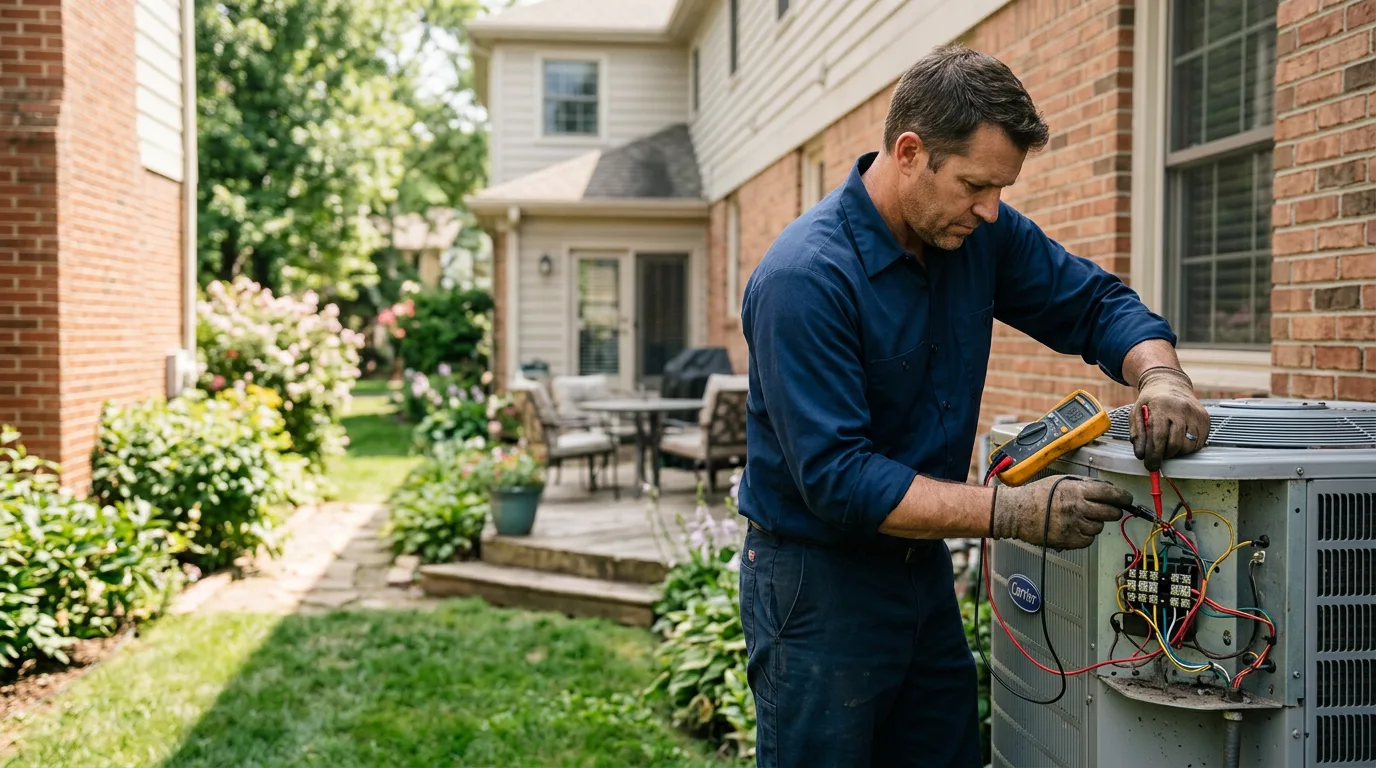 HVAC technician working near Hillsdale, PA